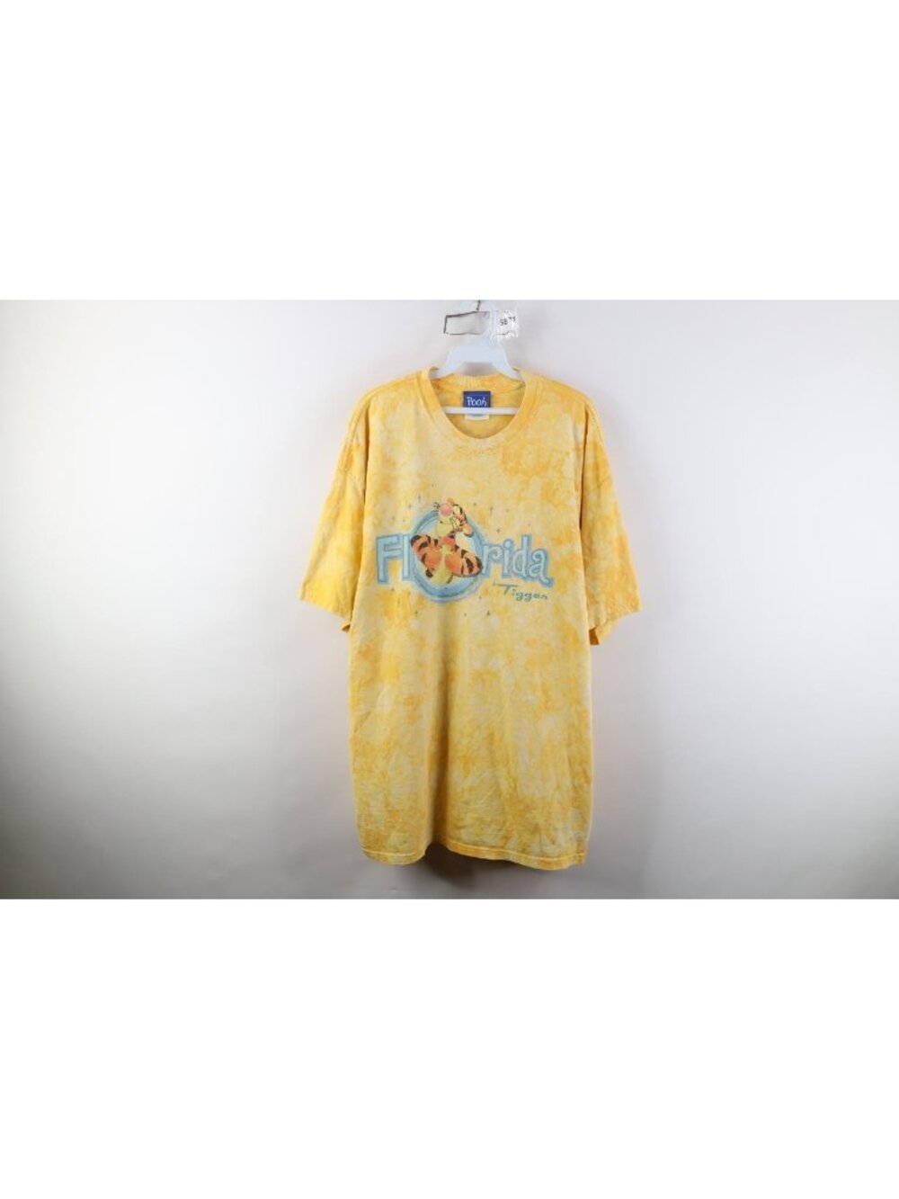Vtg 90s Disney Mens XL Faded Florida Winnie the Pooh Tigger Acid Wash T-Shirt